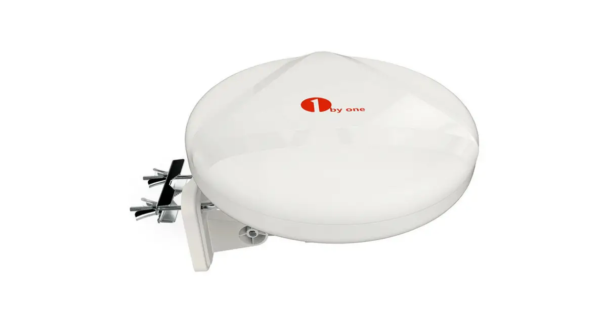 1byone Amplified Outdoor Antenna with Omni-directional 360 Degree Reception