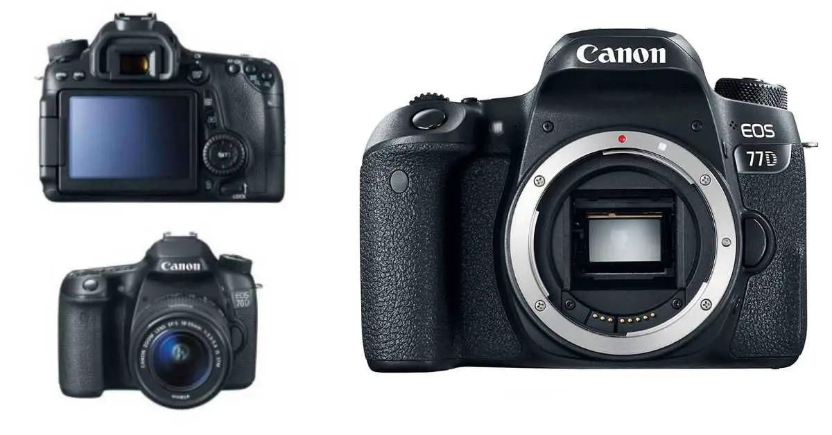Canon EOS 77D DSLR camera