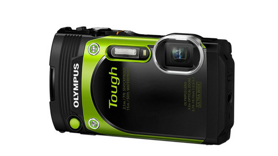 Olympus TG 870 waterproof vlogging camera with flip screen