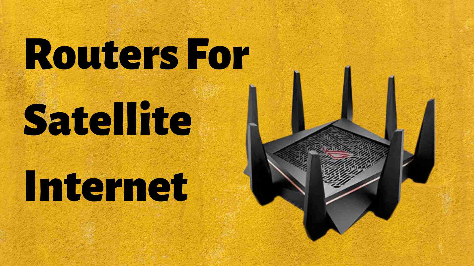Satellite Internet and router