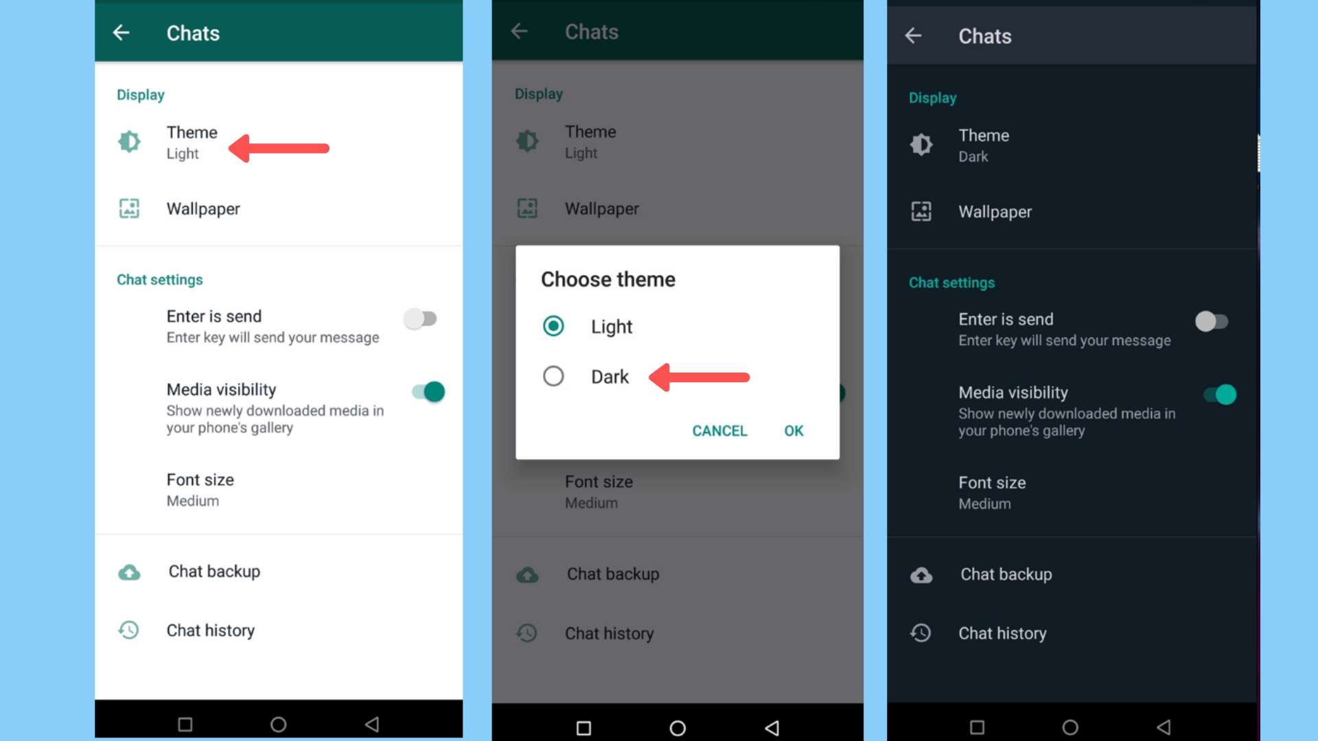 How To Enable Dark Mode On WhatsApp on Android, and iOS