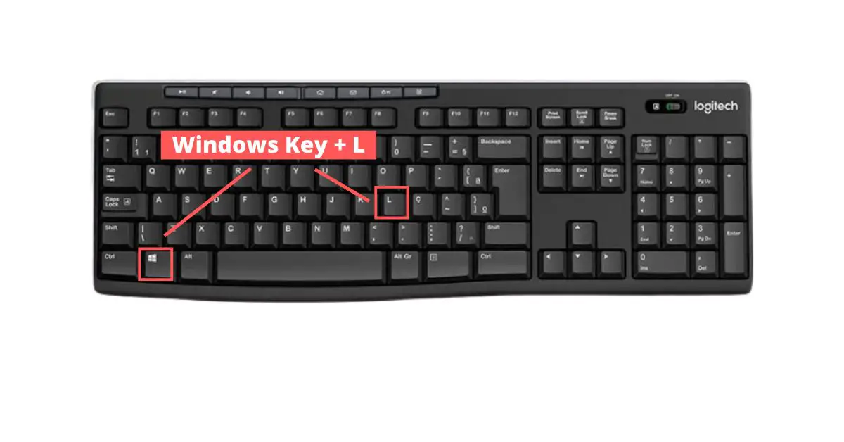 Use Windows Key + L to lock PC