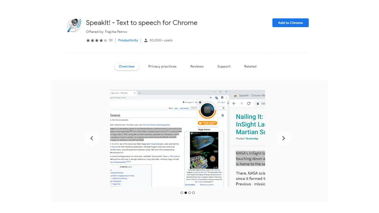 SpeakIt! Chrome extension