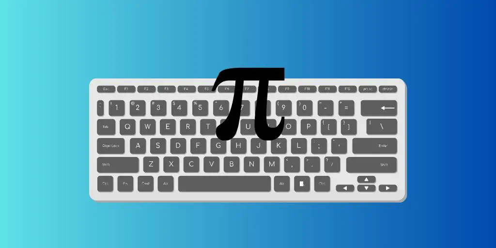 Type the Pi Symbol